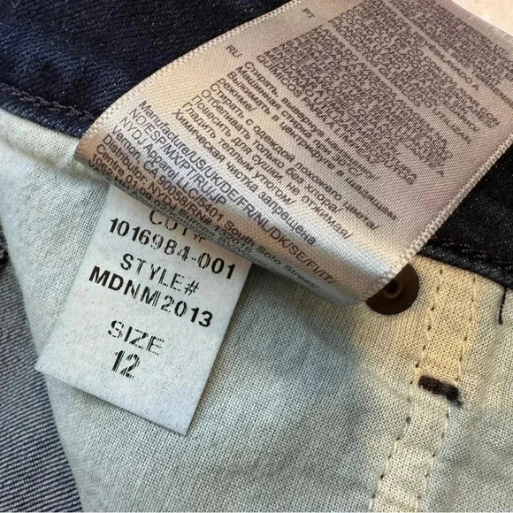 NYDJ Marilyn Straight Lift Tuck Technology Dark Wash Stretch Jeans Women's 12 - Picture 9 of 13